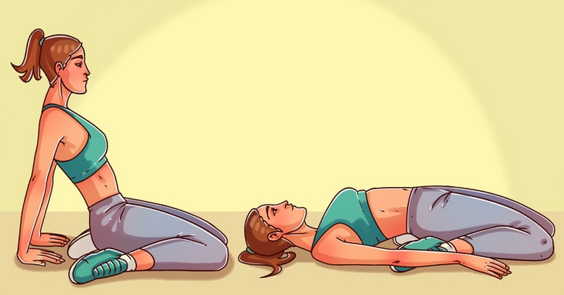 8 večerních cvičení, po kterých budete spát jako miminko