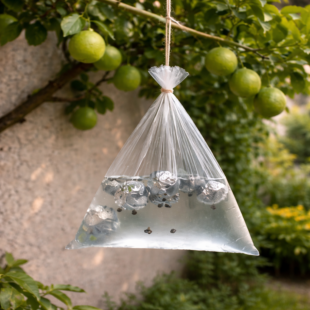 Proč někteří zahrádkáři věší sáček s vodou? Většina lidí věří, že to funguje… ale pravda vás překvapí 🌿💧