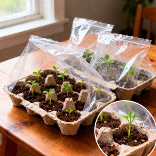 Mini skleník z kartonu od vajíček: Levný a účinný způsob předpěstování sazenic doma 🌱