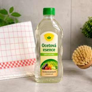 🧴 Octová esence v domácnosti: 15 praktických způsobů použití a chyby, kterým se vyhnout